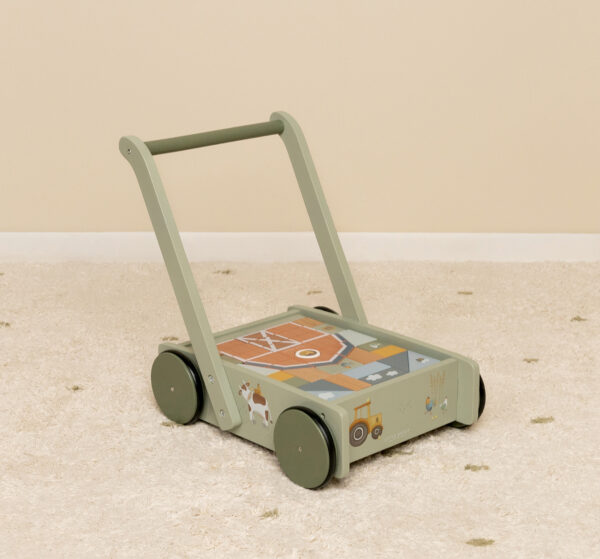 Baby Walker - Carrellino primi passi con costruzioni FSC Little Farm